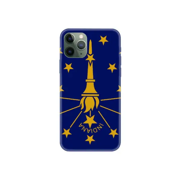 US Indiana Flag iPhone Case, US Indiana National Flag iPhone 15 Pro Max Phone Case
