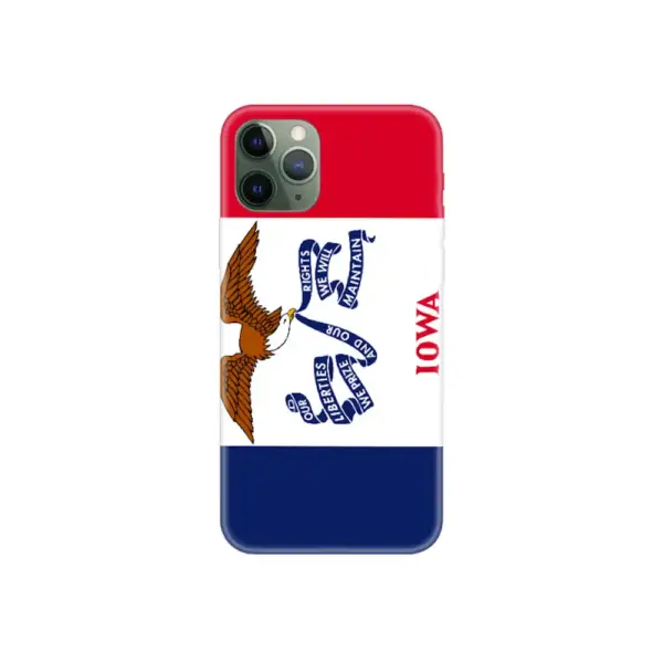 US Iowa Flag iPhone Case, US Iowa National Flag iPhone 15 Pro Max Phone Case
