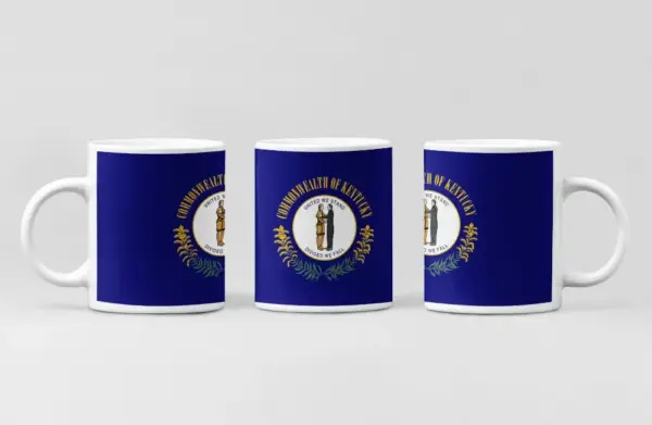US Kentucky Flag Coffee Mug, US Kentucky Country National Flag Mug