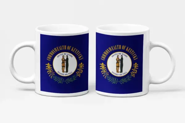 US Kentucky Flag Coffee Mug, US Kentucky Country National Flag Mug