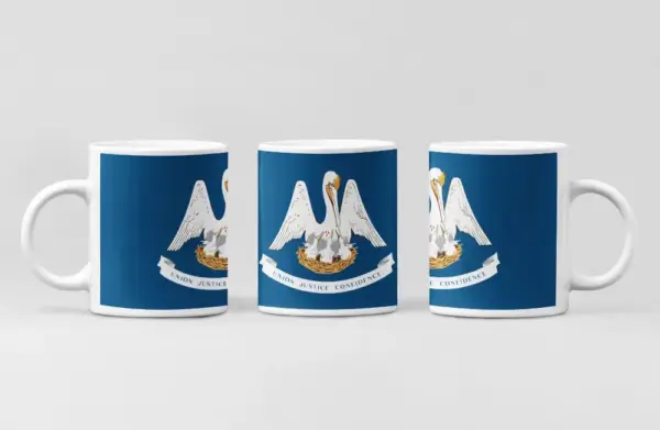 US Louisiana Flag Coffee Mug, US Louisiana Country National Flag Mug