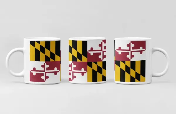 US Maryland Flag Coffee Mug, US Maryland Country National Flag Mug
