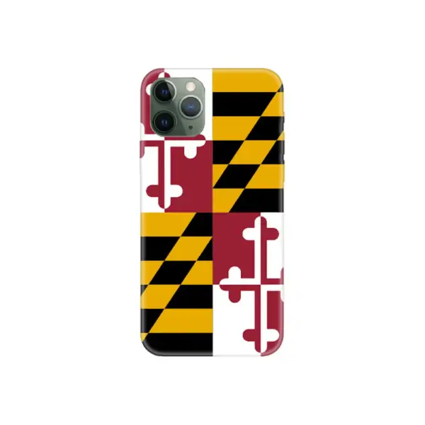 US Maryland Flag iPhone Case, US Maryland National Flag iPhone 15 Pro Max Phone Case