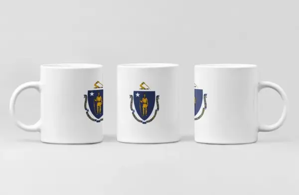 US Massachusetts Flag Coffee Mug, US Massachusetts Country National Flag Mug