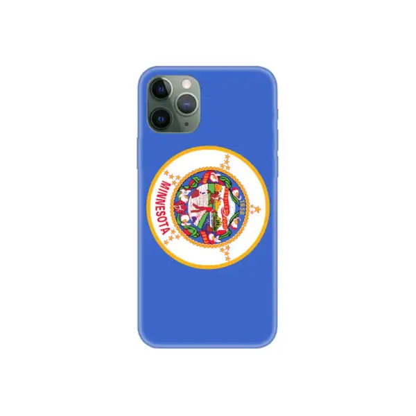 US Minnesota Flag iPhone Case, US Minnesota National Flag iPhone 15 Pro Max Phone Case