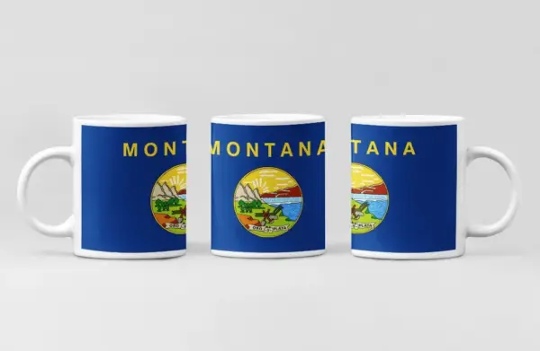US Montana Flag Coffee Mug, US Montana Country National Flag Mug
