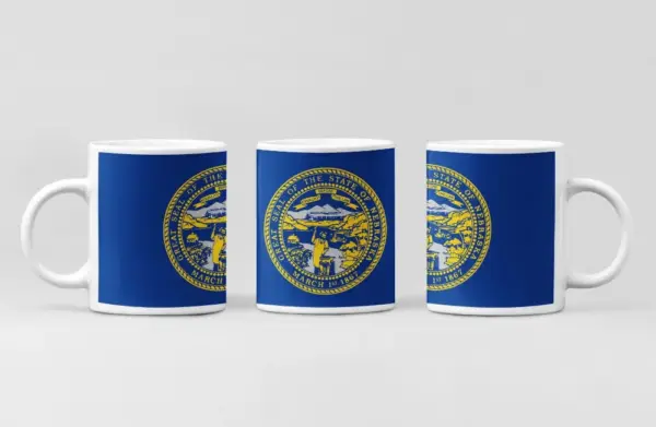 US Nebraska Flag Coffee Mug, US Nebraska Country National Flag Mug