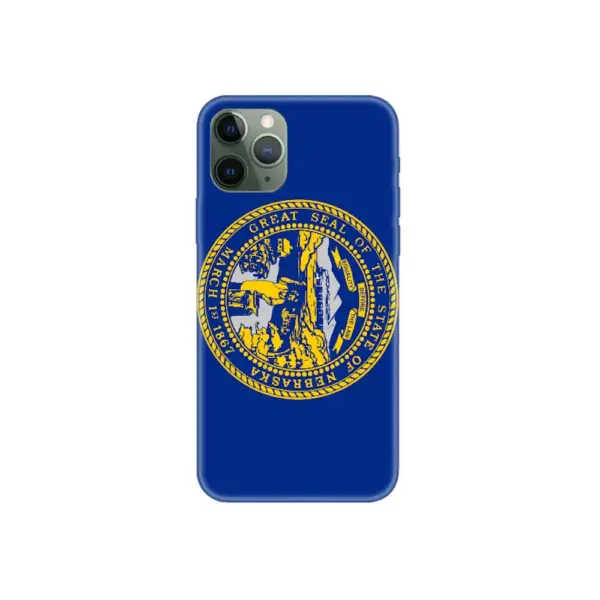 US Nebraska Flag iPhone Case, US Nebraska National Flag iPhone 15 Pro Max Phone Case