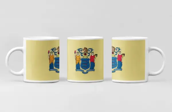 US New Jersey Flag Coffee Mug, US New Jersey Country National Flag Mug