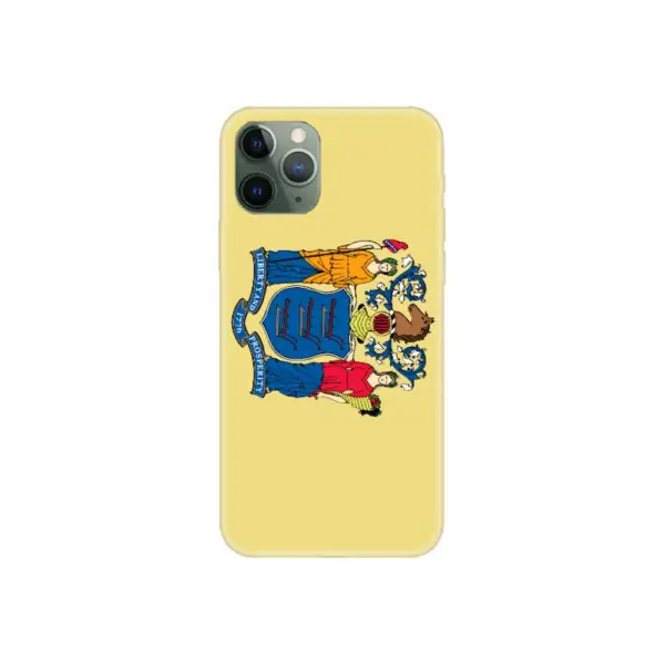 US New Jersey Flag iPhone Case, US New Jersey National Flag iPhone 15 Pro Max Phone Case