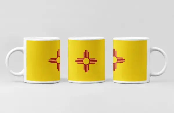 US New Mexico Flag Coffee Mug, US New Mexico Country National Flag Mug