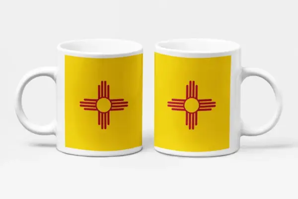 US New Mexico Flag Coffee Mug, US New Mexico Country National Flag Mug