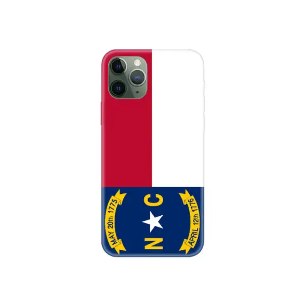 US North Carolina Flag iPhone Case, US North Carolina National Flag iPhone 15 Pro Max Phone Case