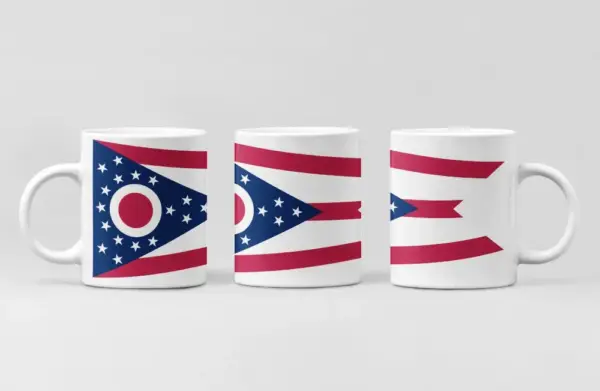 US Ohio Flag Coffee Mug, US Ohio Country National Flag Mug