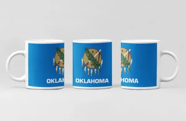 US Oklahoma Flag Coffee Mug, US Oklahoma Country National Flag Mug