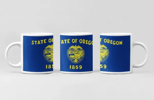 US Oregon Flag Coffee Mug, US Oregon Country National Flag Mug