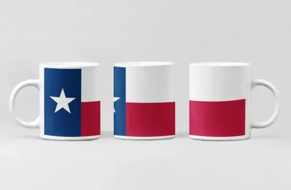 US Texas Flag Coffee Mug, US Texas Country National Flag Mug