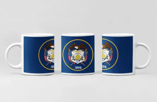 US Utah Flag Coffee Mug, US Utah Country National Flag Mug