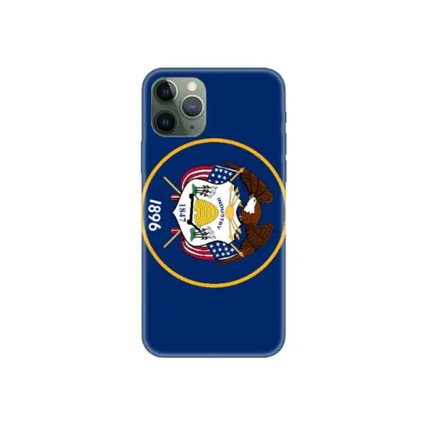 US Utah Flag iPhone Case, US Utah National Flag iPhone 15 Pro Max Phone Case
