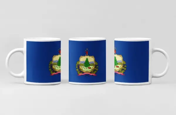 US Vermont Flag Coffee Mug, US Vermont Country National Flag Mug