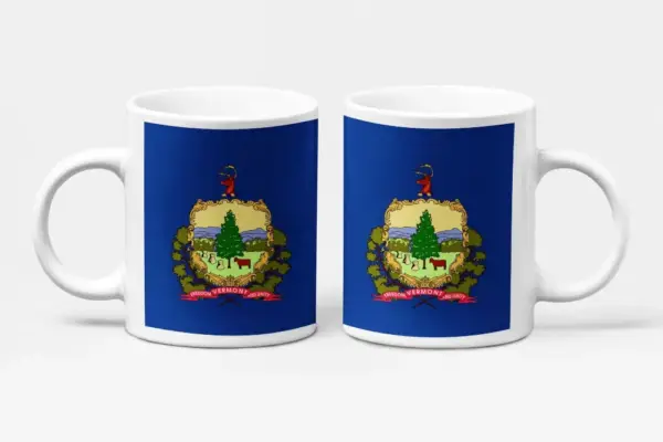 US Vermont Flag Coffee Mug, US Vermont Country National Flag Mug