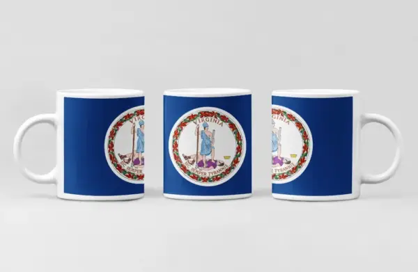 US Virginia Flag Coffee Mug, US Virginia Country National Flag Mug