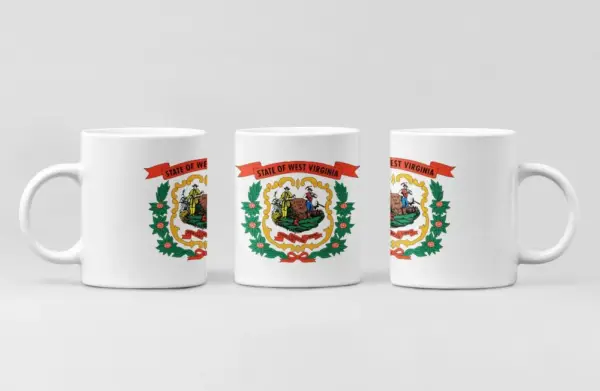 US West Virginia Flag Coffee Mug, US West Virginia Country National Flag Mug