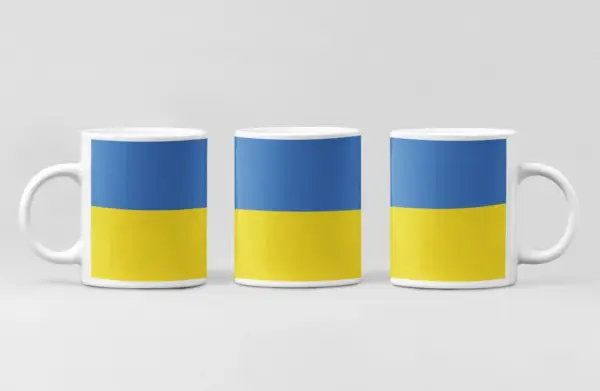 Ukraine Flag Coffee Mug, Ukraine Country National Flag Mug