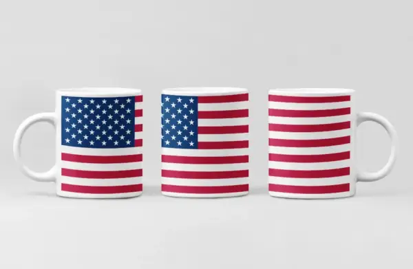 United States Flag Coffee Mug, United States Country National Flag Mug