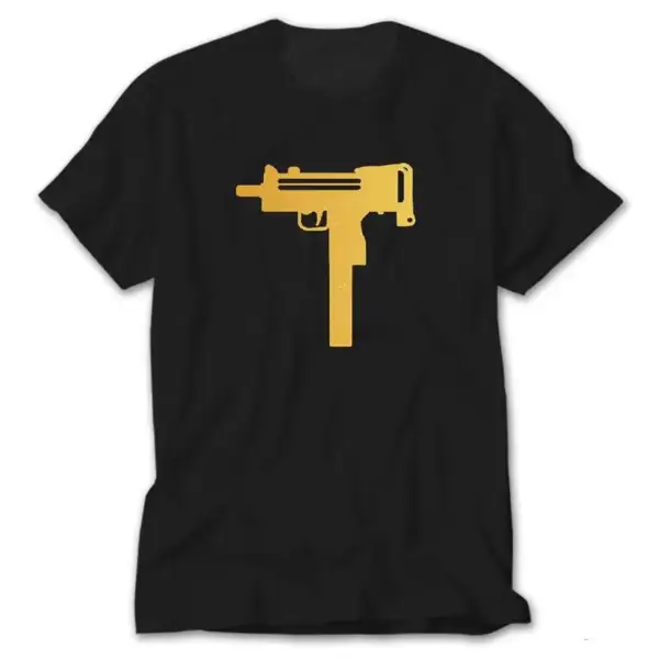 Uzi Gold, Black T-Shirt