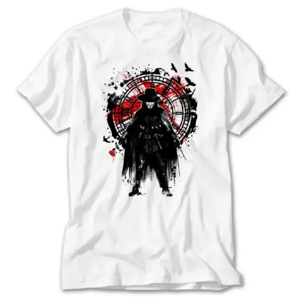 V for Vendetta, White T-Shirt