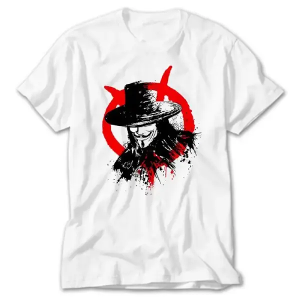 V for Vendetta, White T-Shirt