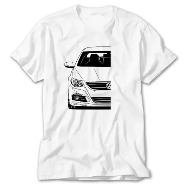 VW Passat CC, White T-Shirt