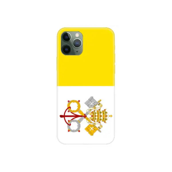 Vatican City Flag iPhone Case, Vatican City National Flag iPhone 15 Pro Max Phone Case