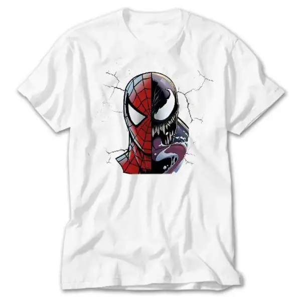 Venom vs Spiderman, White T-Shirt
