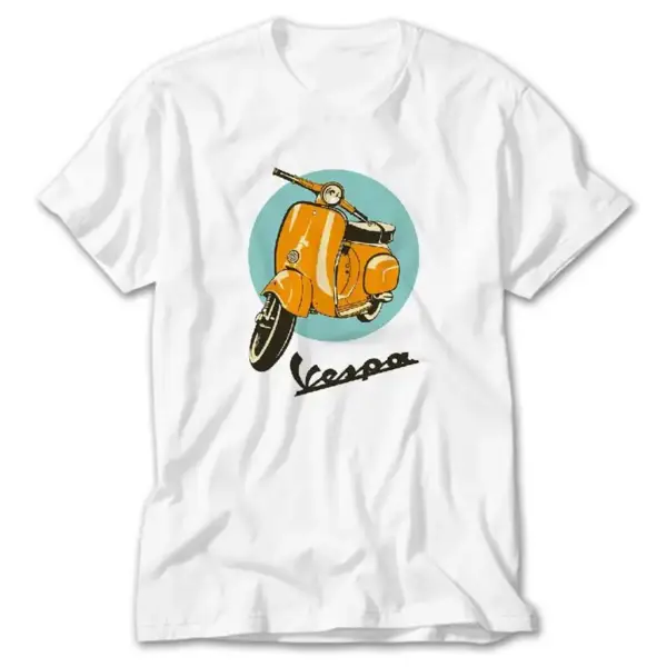 Vespa Circle, White T-Shirt