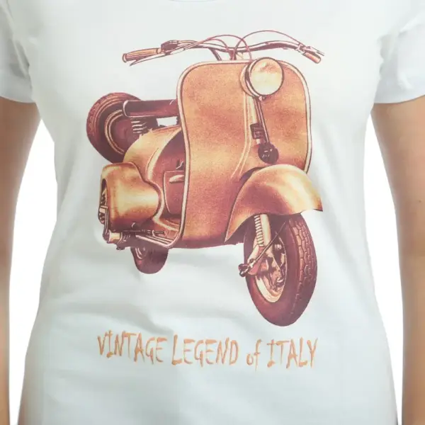 Vespa Women's White T-Shirt - Image 2