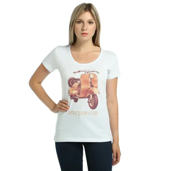 Vespa Women's White T-Shirt