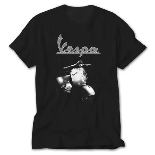 Vespa Scotter, Black T-Shirt