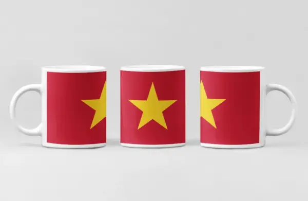 Vietnam Flag Coffee Mug, Vietnam Country National Flag Mug