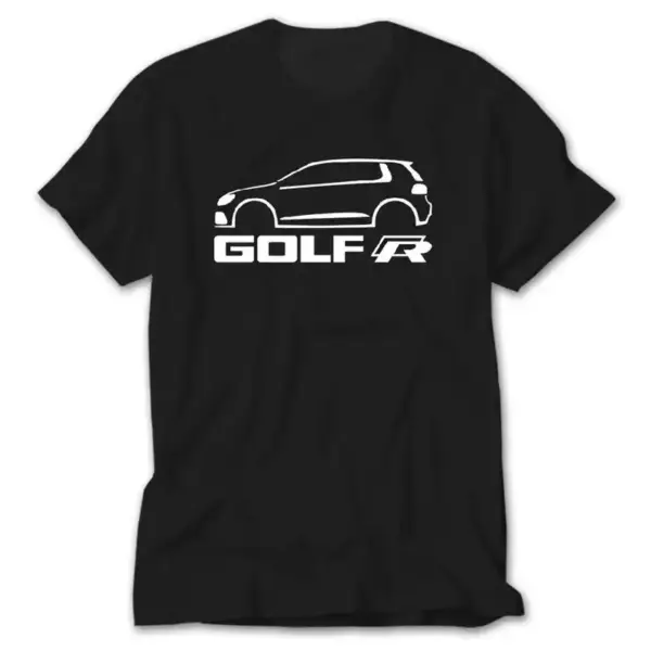 Volkswagen Golf R, Black T-Shirt