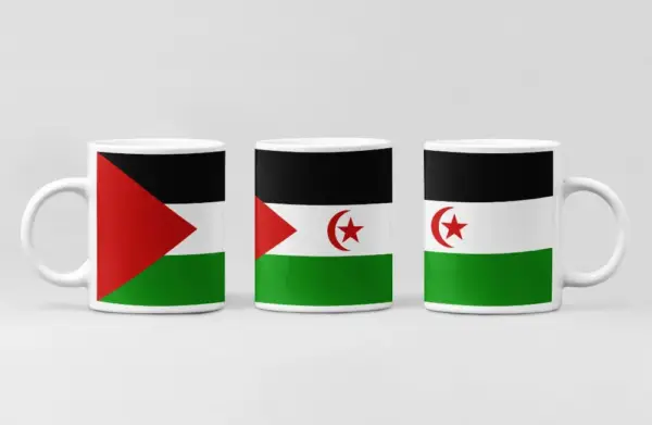 Western Sahara Flag Coffee Mug, Western Sahara Country National Flag Mug