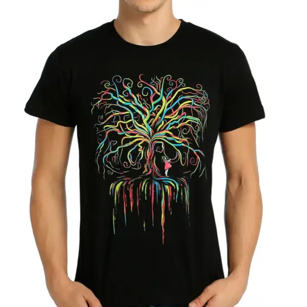 Wish Tree Men's Black T-shirt