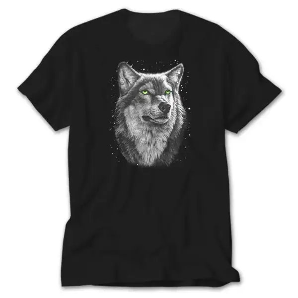 Wolf, Black T-Shirt