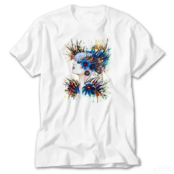 Women Flowers, White T-Shirt