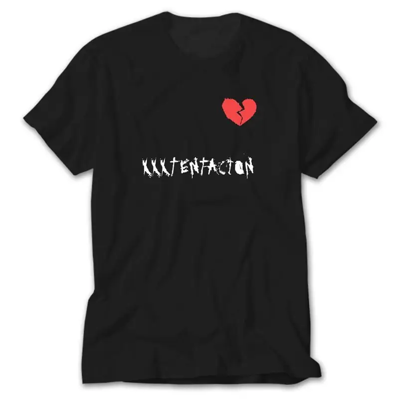 XXX Tentection Broken Hearth, Black T-Shirt