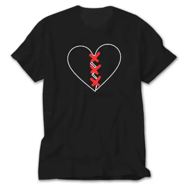 XXX Tentection Broken Hearth, Black T-Shirt