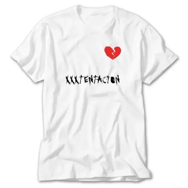 XXX Tentection Broken Hearth, White T-Shirt